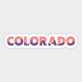 Colorado Mountains Sticker